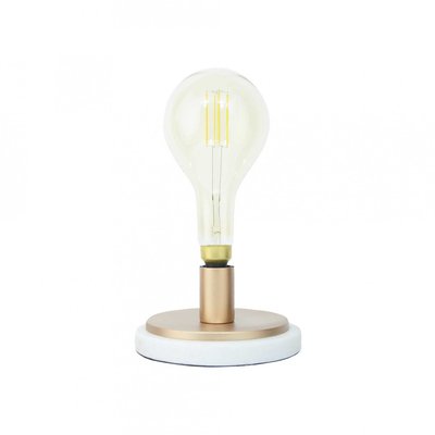 Pied de lampe à poser en marbre et métal, NUZO C-CREATION