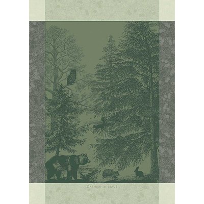Torchon pur coton ANIMAUX DE LA FORET GARNIER-THIEBAUT