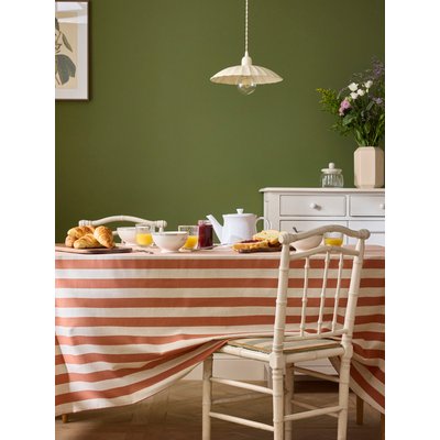 Nappe rayée en coton tramé aspect lin CYRILLUS