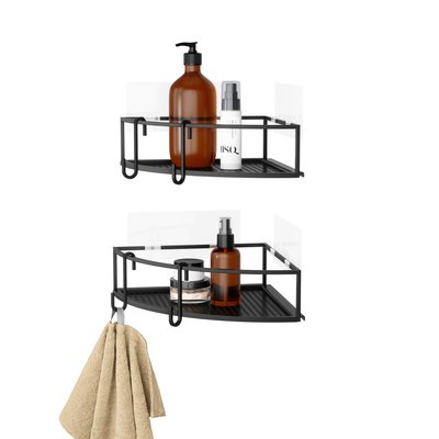 Étagère d'angle de douche - lot de 2 - CUBIKO UMBRA