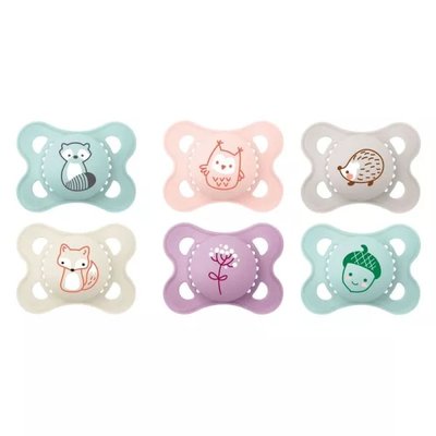 Lot de 2 sucettes 2-6 mois Original Nature animaux aléatoire MAM