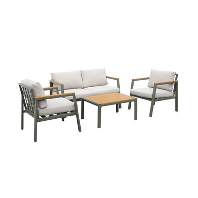 Salon de jardin aluminium et polywood 4 places CASORIA SWEEEK