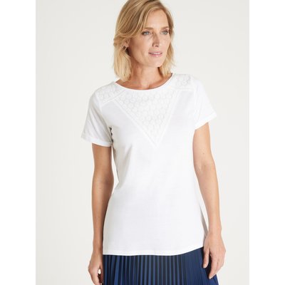 Tee-shirt empiècements dentelle DAXON