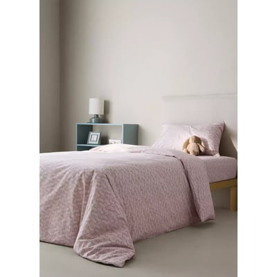 Housse de couette percale de coton imprimé fleuri lit 90 cm MANGO HOME
