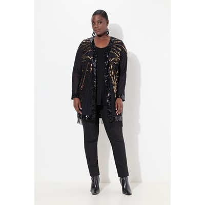 Veste à col en V et manches longues ULLA POPKEN