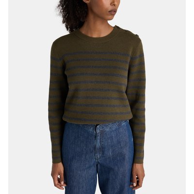 Pull Droit Marinière Carine Coton Bio Et Laine JODHPUR