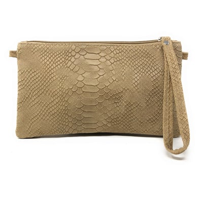 Sac à main pochette en cuir façon lézard DUNDEE OH MY BAG