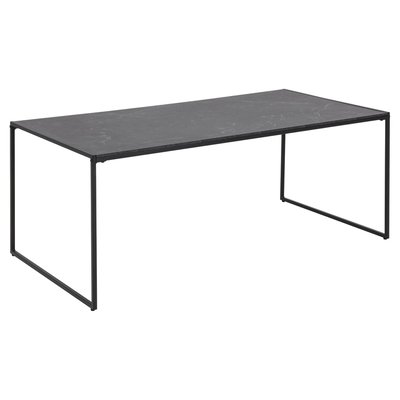 Table basse rectangulaire en mélaminé et métal TOILINUX