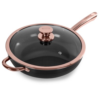 28cm Linear Multi-Pan in Black/Rose Gold TOWER