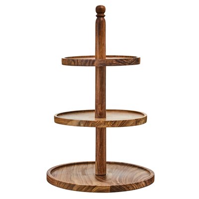 3-Tier Kora Sheesham Wood Cake Stand SO'HOME