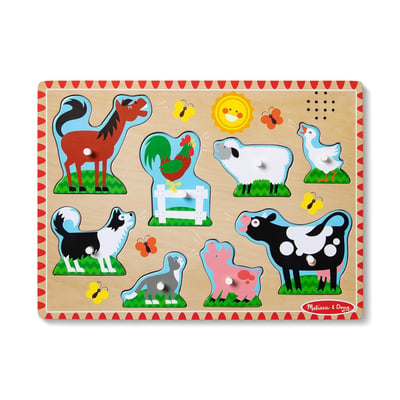 Puzzle sonore animaux de la ferme MELISSA & DOUG