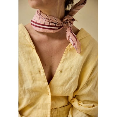 Petit foulard en voile de coton, RAYURES GABRIELLE PARIS