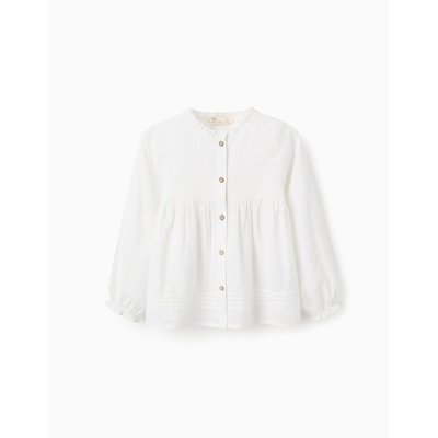 Chemise en Coton à Textures et Volants ZIPPY