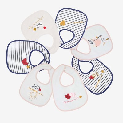 Lot de 7 bavoirs bébé TROIS KILOS SEPT