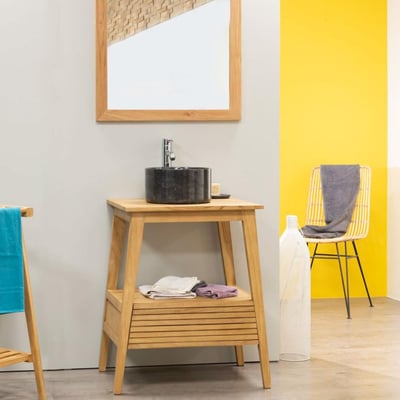 Meuble en teck rectangle 70 SCANDINAVE WANDA COLLECTION