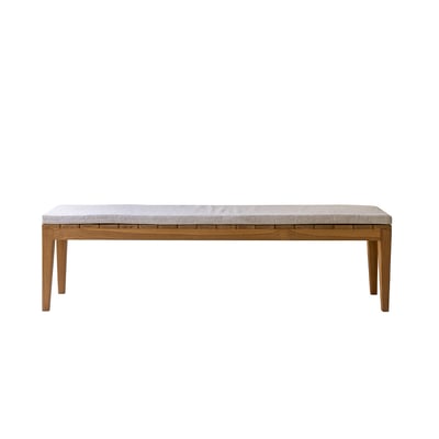 Banc de jardin en teck massif 3 places  BARI BERAH GETAH