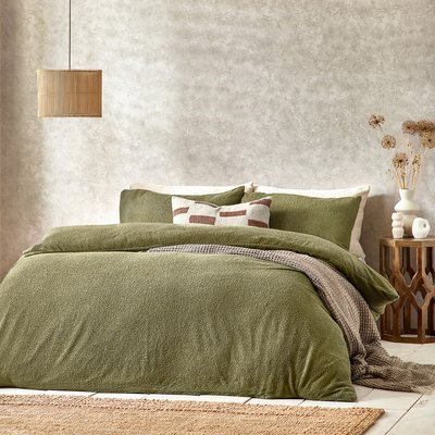 Boucle Textured Duvet Cover and Pillowcase Set YARD