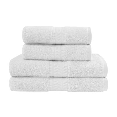 Ensemble de bain 4 pièces (2 draps de bain + 2 serviettes de toilette) LUXURY SENSEI MAISON