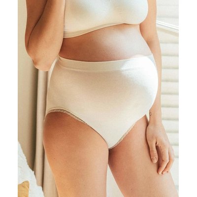 Maxi culotte de grossesse sans couture Organic bleuet CACHE COEUR