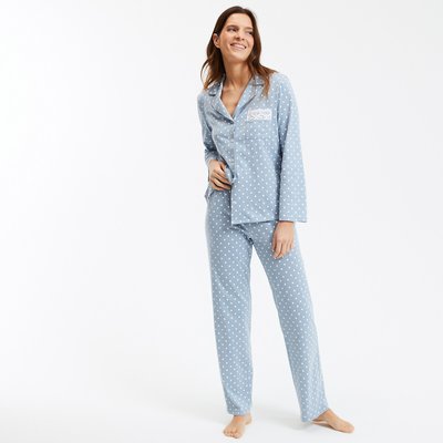 Pyjama à pois, manches longues ANNE WEYBURN