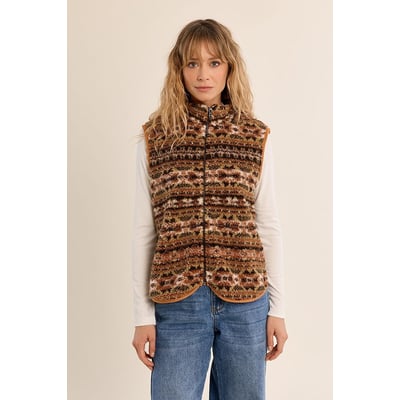 Veste polaire imprimée sans manches MOLLY BRACKEN
