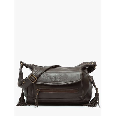 Sac bandoulière Cow cuir BASILIC PEPPER
