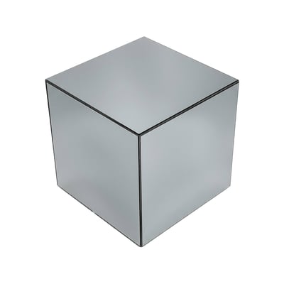 Table d'appoint, bout de canapé, cube miroir 35cm MIRAGE SWEEEK