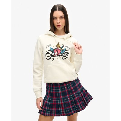 Sweat à capuche à motif Tattoo Script SUPERDRY