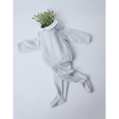 Ensemble en Maille à Rayures ZIPPY