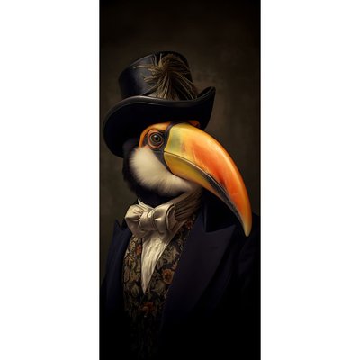 Tableau Mural Toucan Humain INSOLITE CEANOTHE