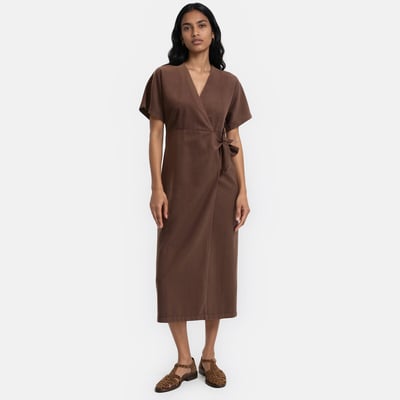 Robe portefeuille midi manches courtes LA REDOUTE COLLECTIONS