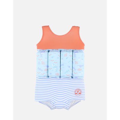 Maillot bouée à imprimés, orange/bleu clair NOUKIE'S