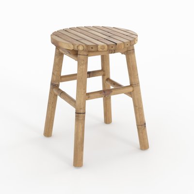 Tabouret de jardin en bambou H45,5 cm (à l'unité) - POLLY RENDEZ-VOUS DÉCO