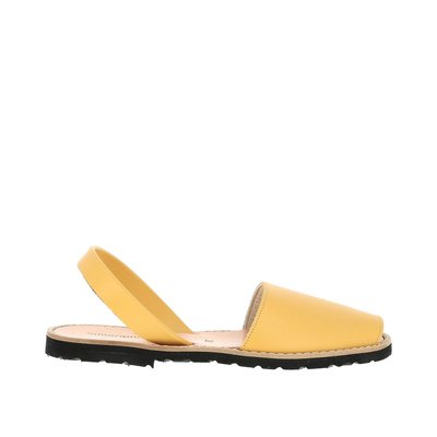 Sandales en cuir talon plat AVARCA CUIR BLANCO MINORQUINES