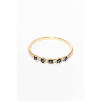 Bague Sonia  - Or 750‰ - Saphir bleu YAY PARIS