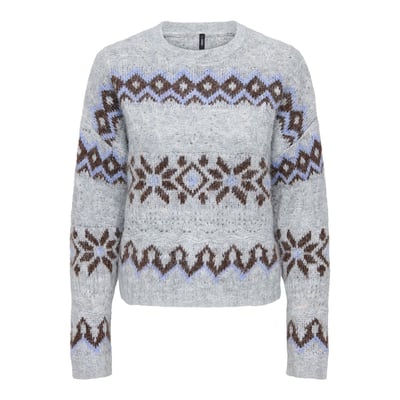 Pull manches longues imprimé jacquard ONLY