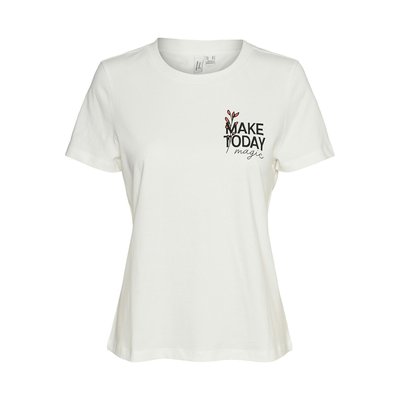 T-shirt de mangas curtas, estampada VERO MODA