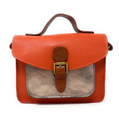 Sac bandoulière cartable en cuir grainé CORTE OH MY BAG