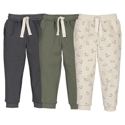 Lot de 3 joggings en molleton LA REDOUTE COLLECTIONS