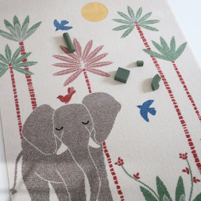 Tapis chambre enfant éléphant MAMALENA NATTIOT