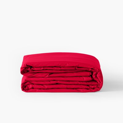 Housse de couette percale de coton NEO CARRE BLANC