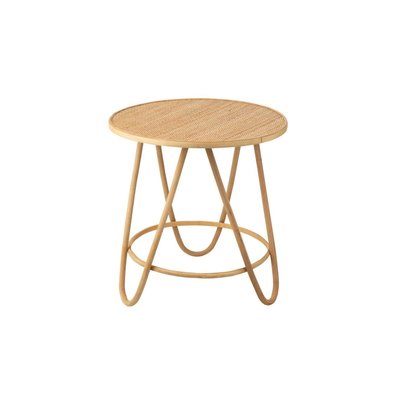 Table basse ronde en rotin naturel D60 - TARO HELLIN, DEPUIS 1862