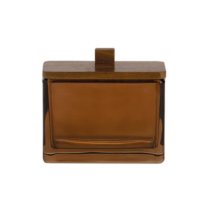 Boîte coton verre marron COSTA MAISON AUBERTIN