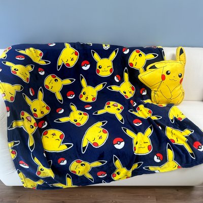 Plaid imprimé 100% polyester, PIKA PIKA POKEMON