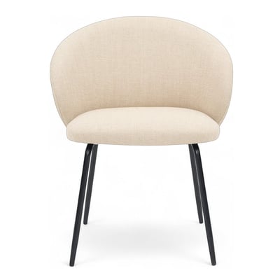 Chaise repas tissu écru ZAGO