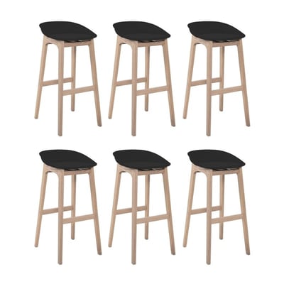 Lot de tabourets de bar en bois 65cm RIVA MOB IN