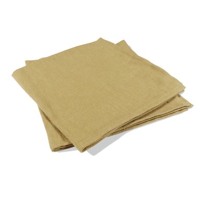 Lot de 2 serviettes en lin lavé, TABLE NATURELLEMENT LIN BLANC CERISE