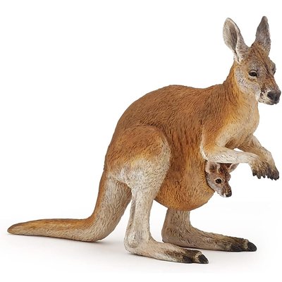 Figurine Kangourou et son bébé PAPO