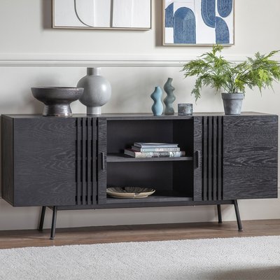 Bokaro Large Slatted Oak Sideboard SO'HOME