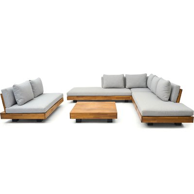 Salon de jardin 7 places en bois FSC - CAPRI HOMIFAB